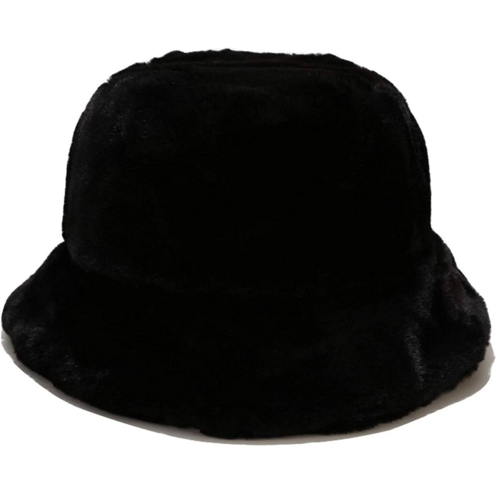 fluffy bucket hat